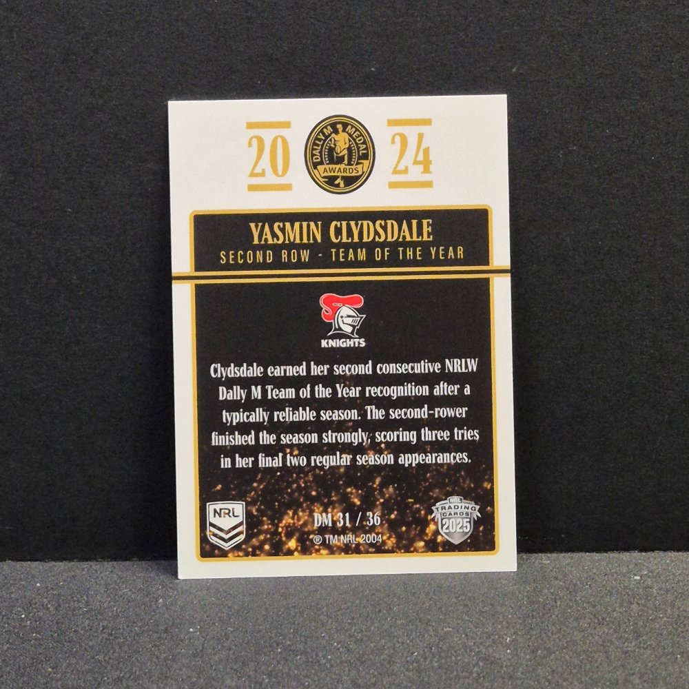 2025 NRL Elite - Dally M Medal - DM31 - Yasmin Clydsdale