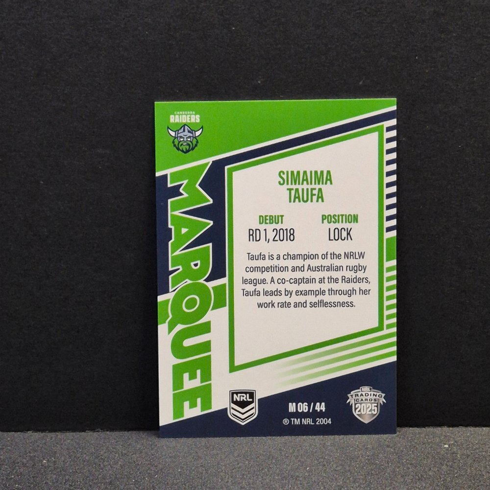 2025 NRL Traders Elite - Marquee - M06 - Simaima Taufa