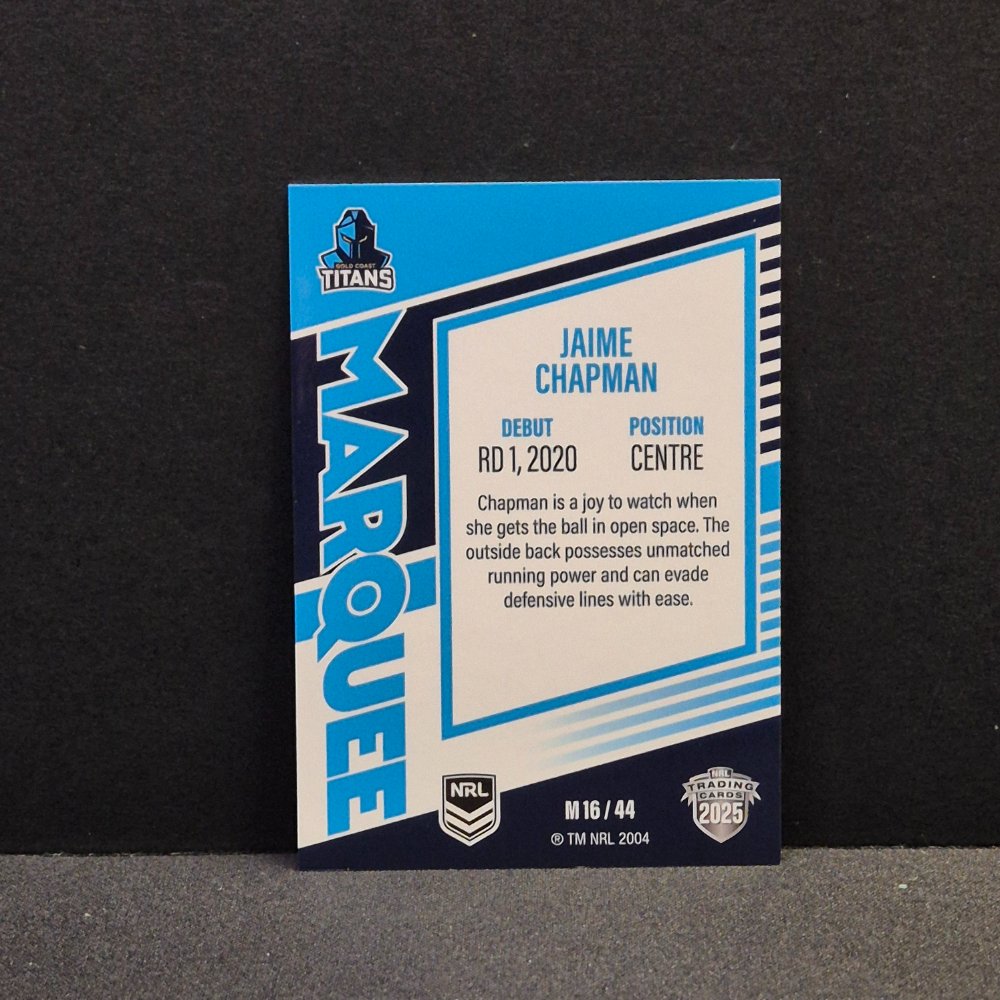 2025 NRL Traders Elite - Marquee - M16 - Jaime Chapman