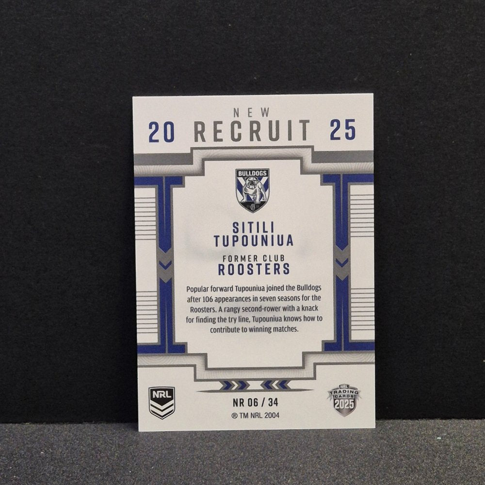 2025 NRL Traders Elite - New Recruit - NR06 - Sitili Tupouniua