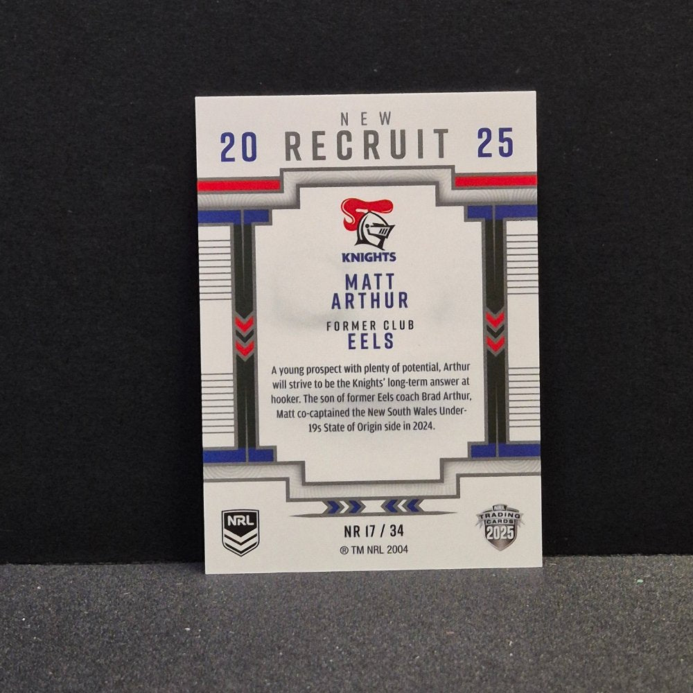 2025 NRL Traders Elite - New Recruit - NR17 - Matt Arthur