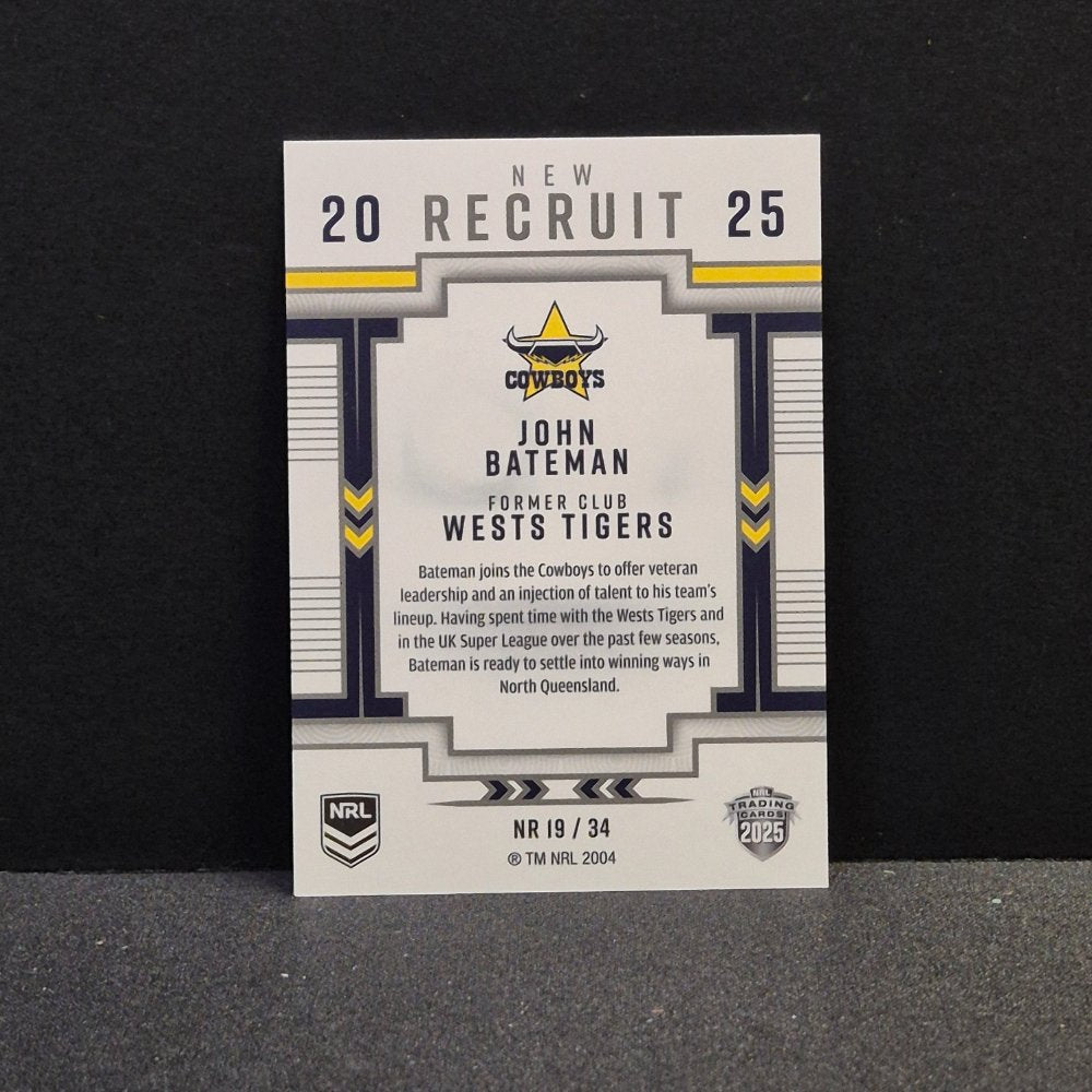 2025 NRL Traders Elite - New Recruit - NR19 - John Bateman