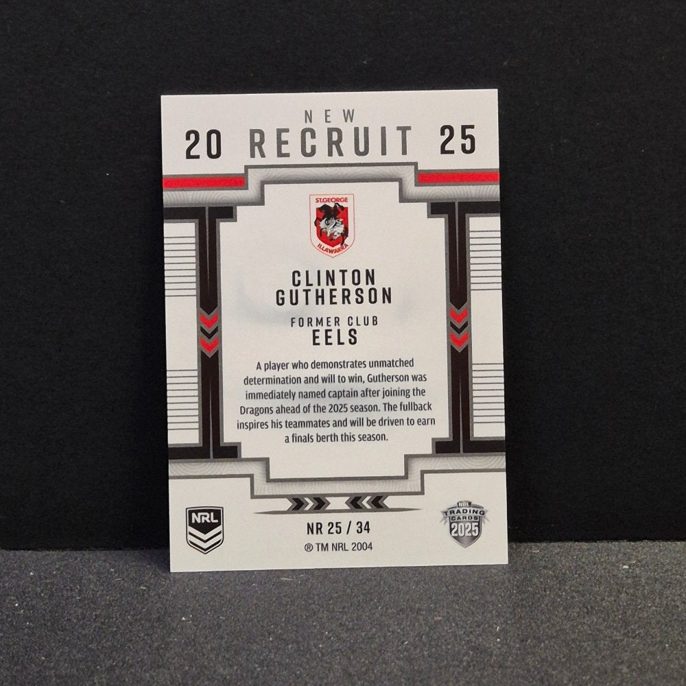 2025 NRL Traders Elite - New Recruit - NR25 - Clinton Gutherson