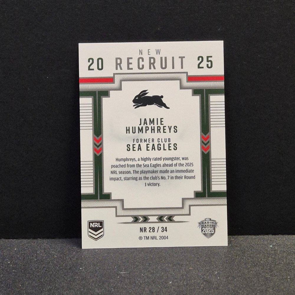 2025 NRL Traders Elite - New Recruit - NR28 - Jamie Humphreys