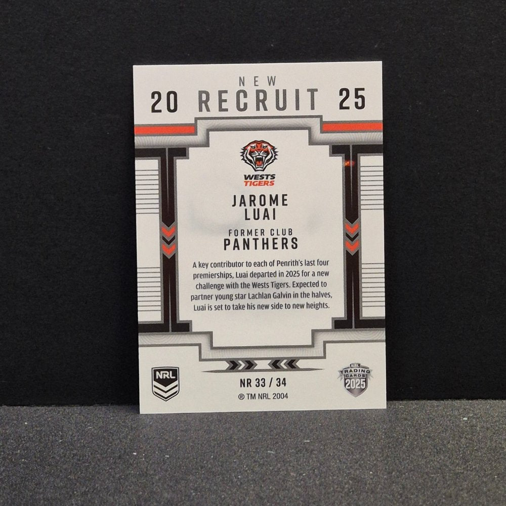 2025 NRL Traders Elite - New Recruit - NR33 - Jarome Luai