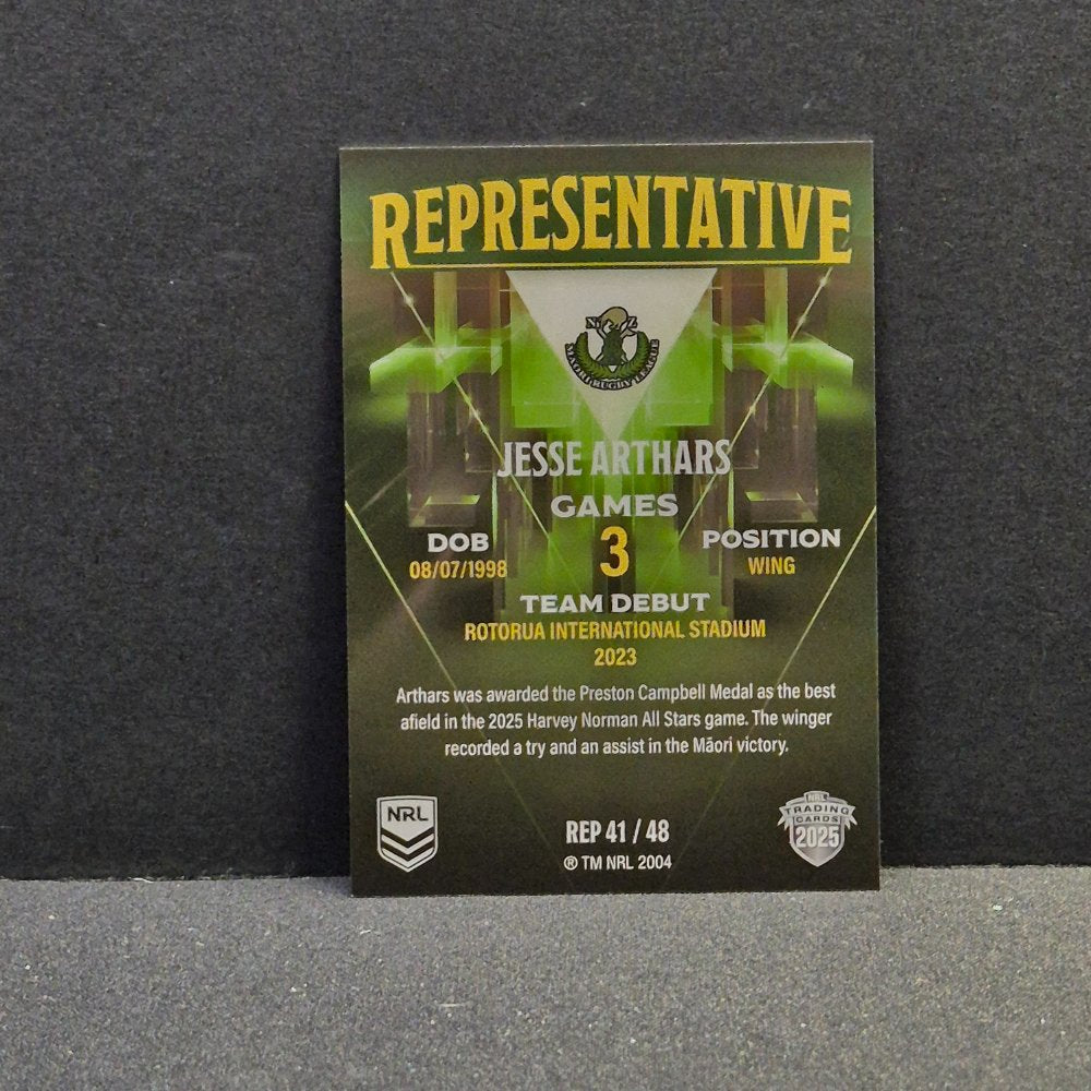 2025 NRL Traders Elite - Representative - REP41 - Jesse Arthars - All Stars
