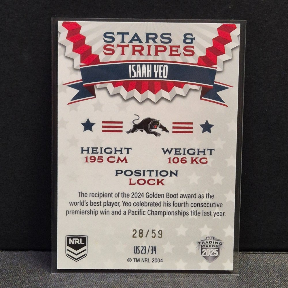2025 NRL Elite - Stars & Stripes - US23 - Isaah Yeo