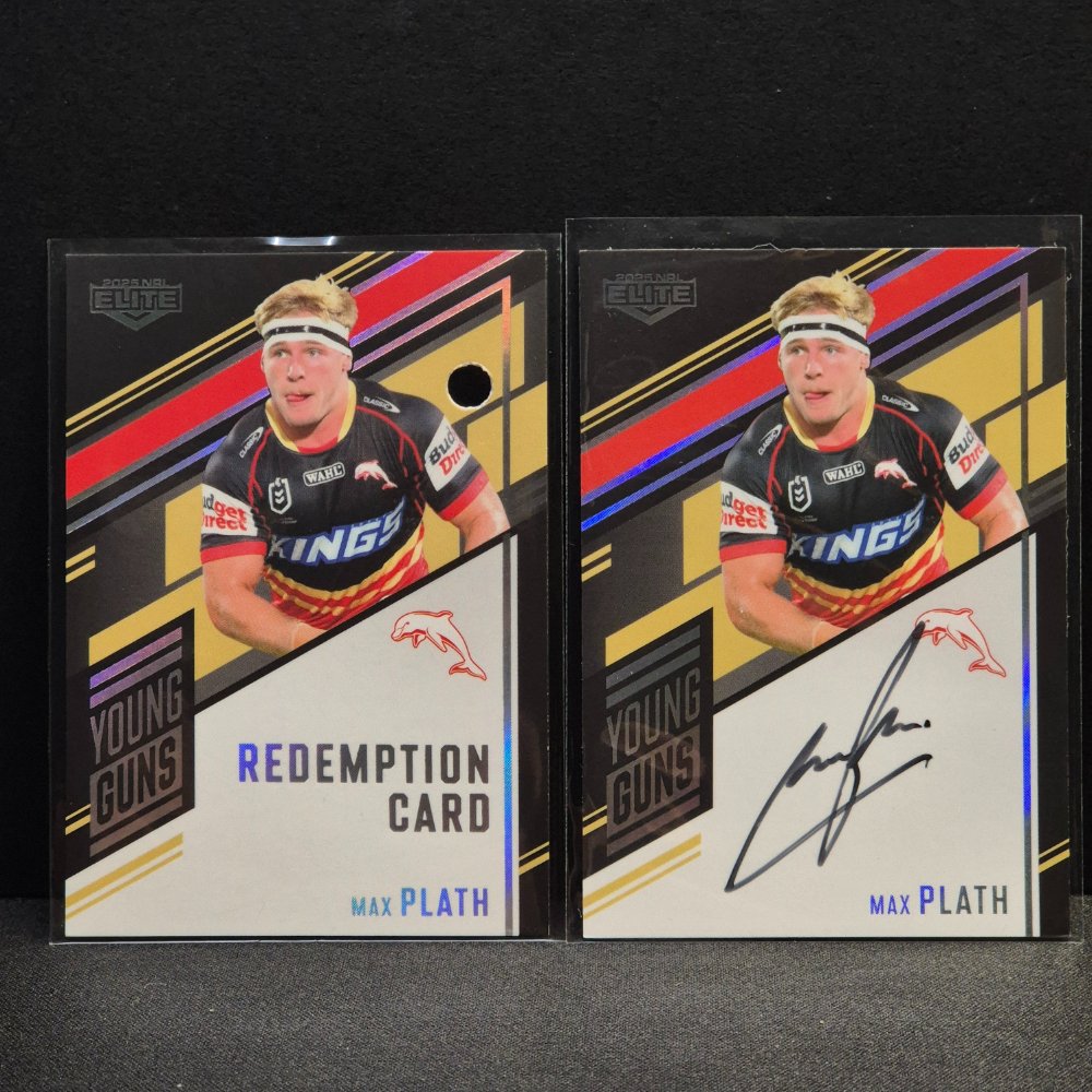 2025 NRL Traders Elite - Young Guns Signature Black - YGB05 - Max Plath