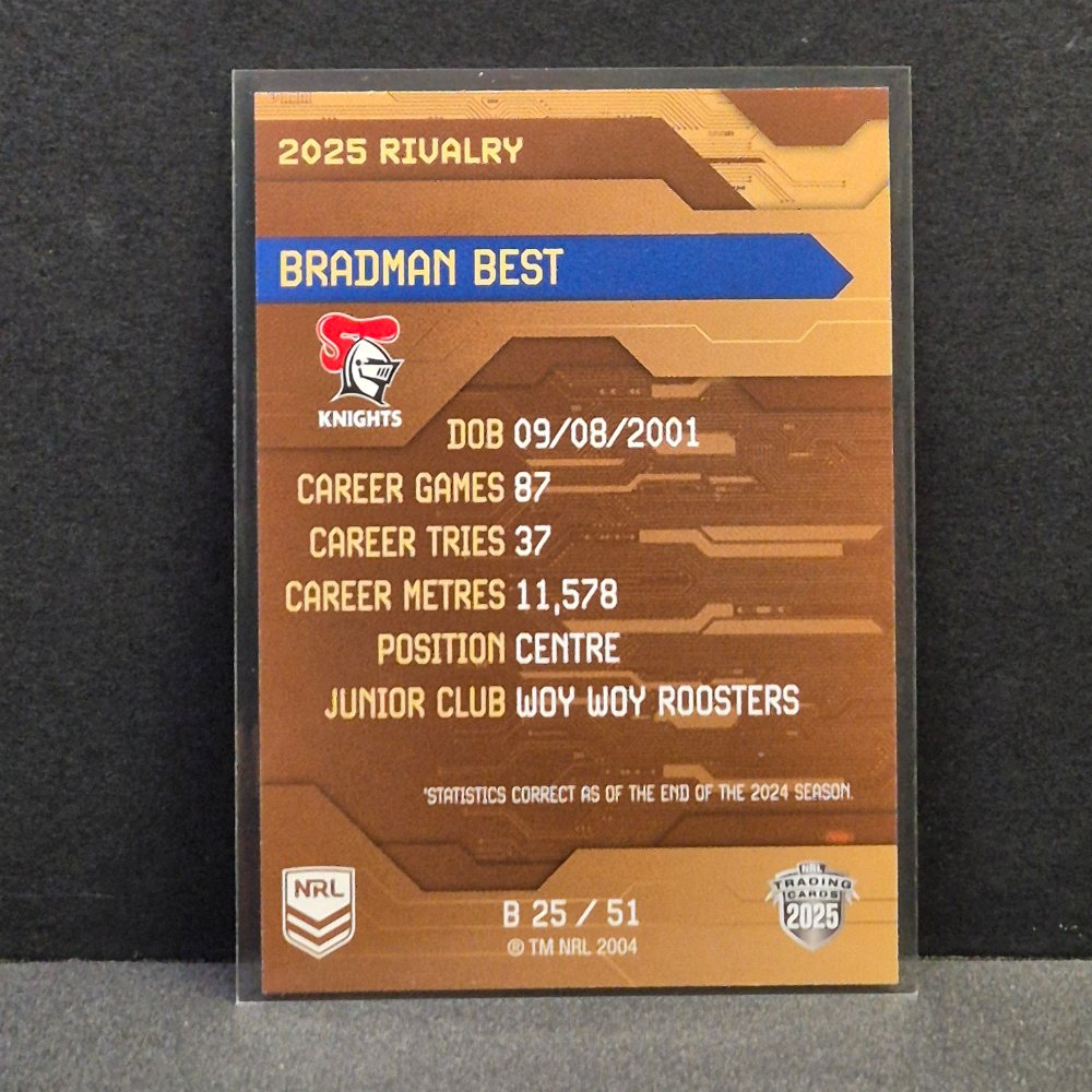 2025 NRL Rivalry - Bronze Special - B25 - Bradman Best