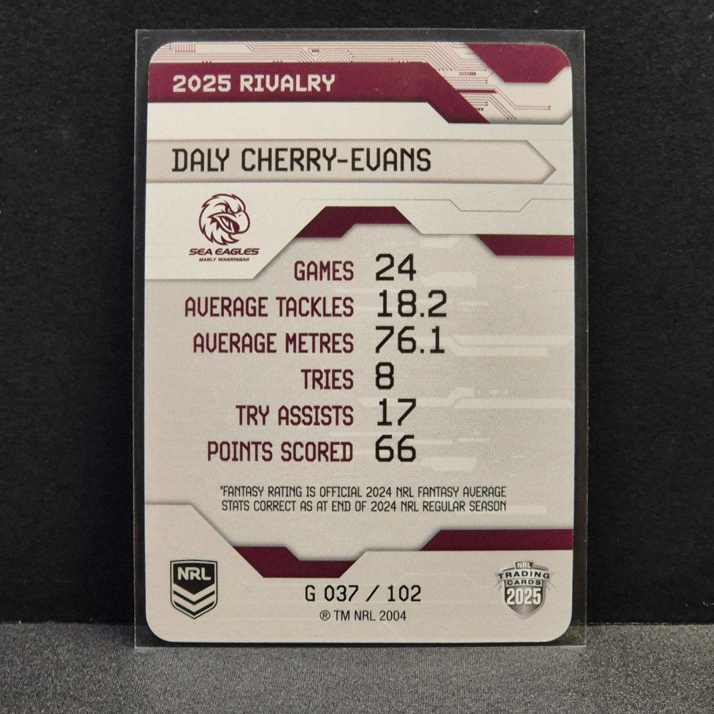 2025 NRL Rivalry - Game Card - G037 - Daly Cherry-Evans