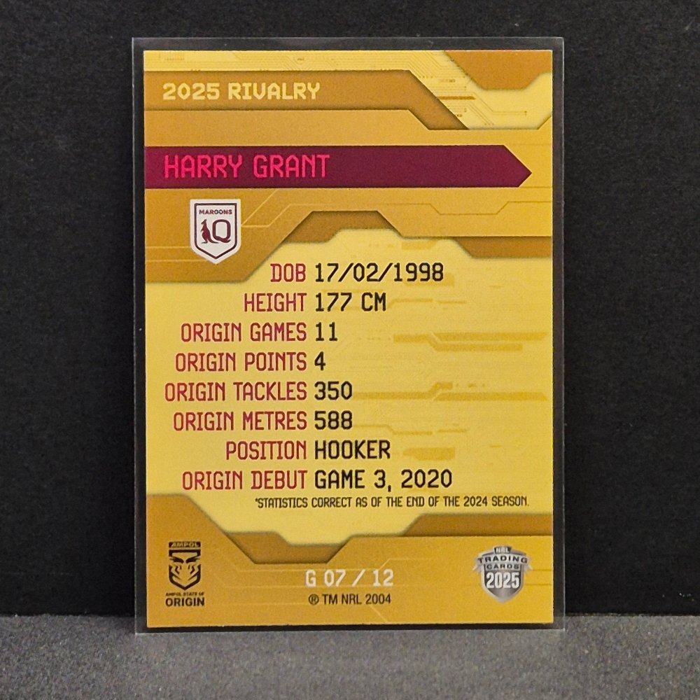 2025 NRL Rivalry - Gold Special - G07 - Harry Grant