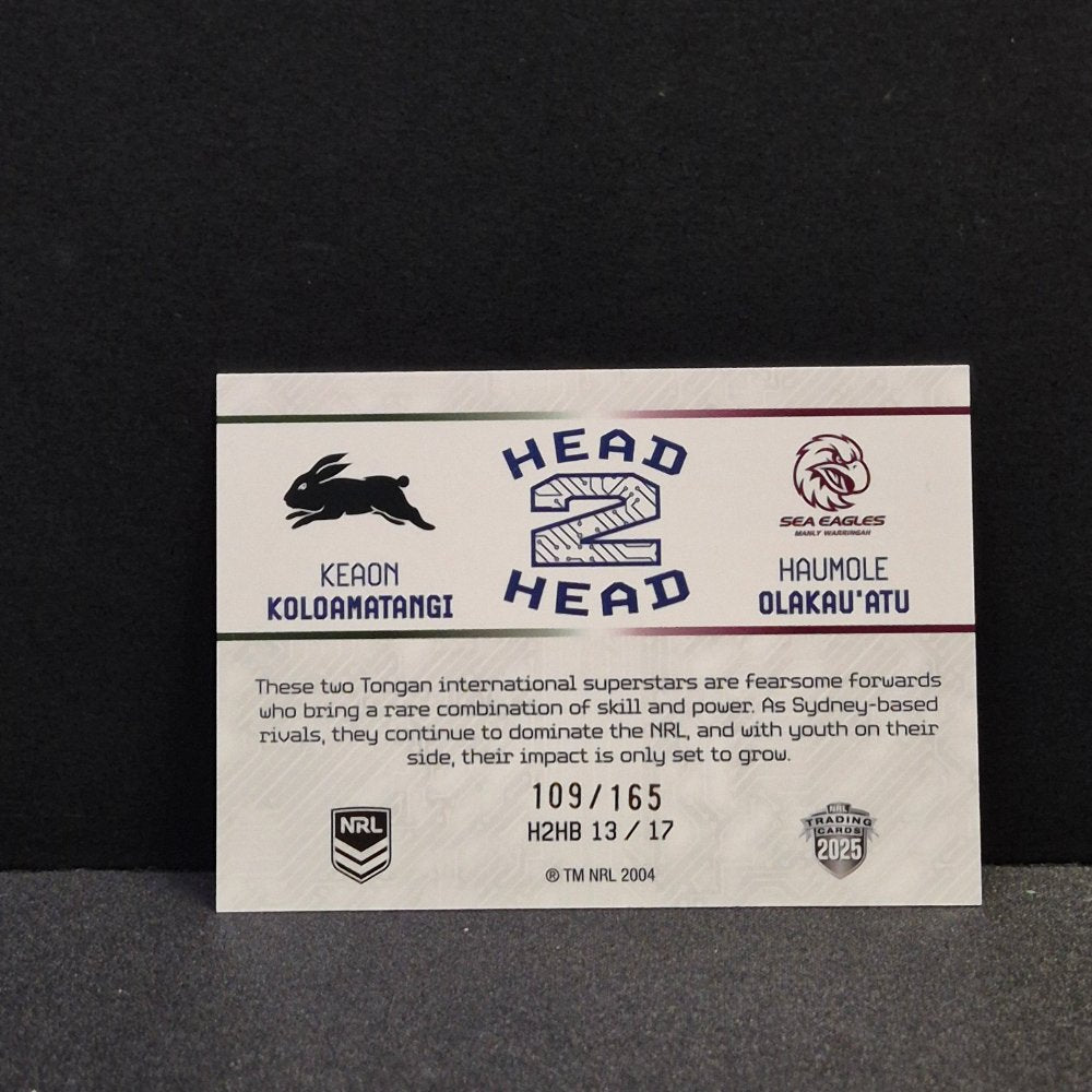 2025 NRL Rivalry - Head 2 Head Blue - H2HB13 - Koloamatangi/Olakau'atu