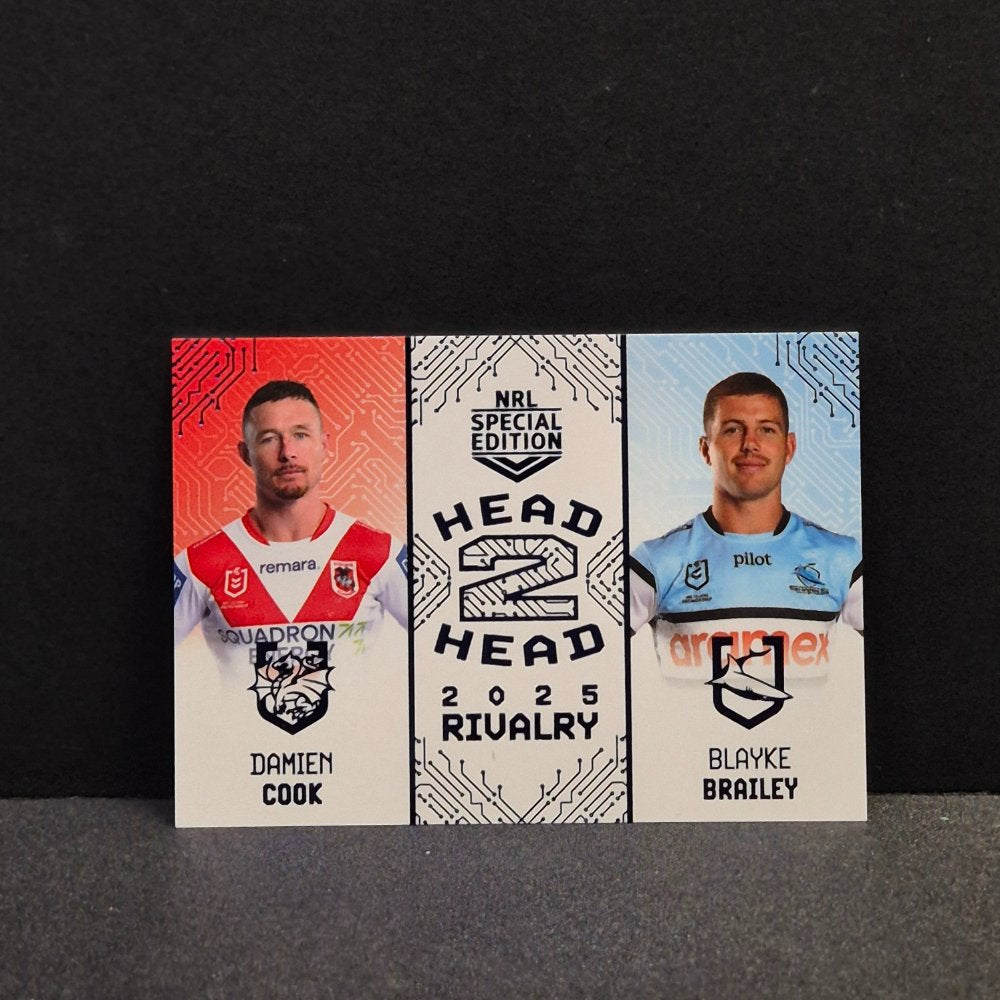 2025 NRL Rivalry - Head 2 Head Blue - H2HB14 - Cook/Brailey