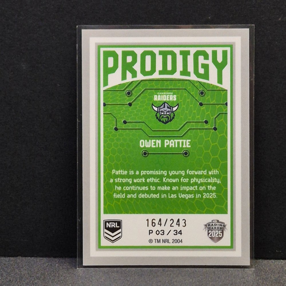2025 NRL Rivalry - Prodigy - P03 - Owen Pattie