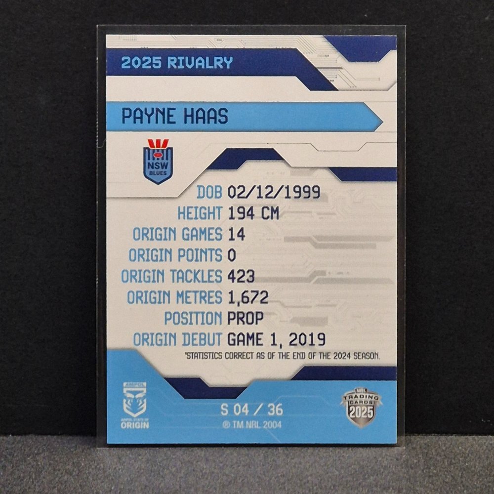 2025 NRL Rivalry - Silver Special - S04 - Payne Haas