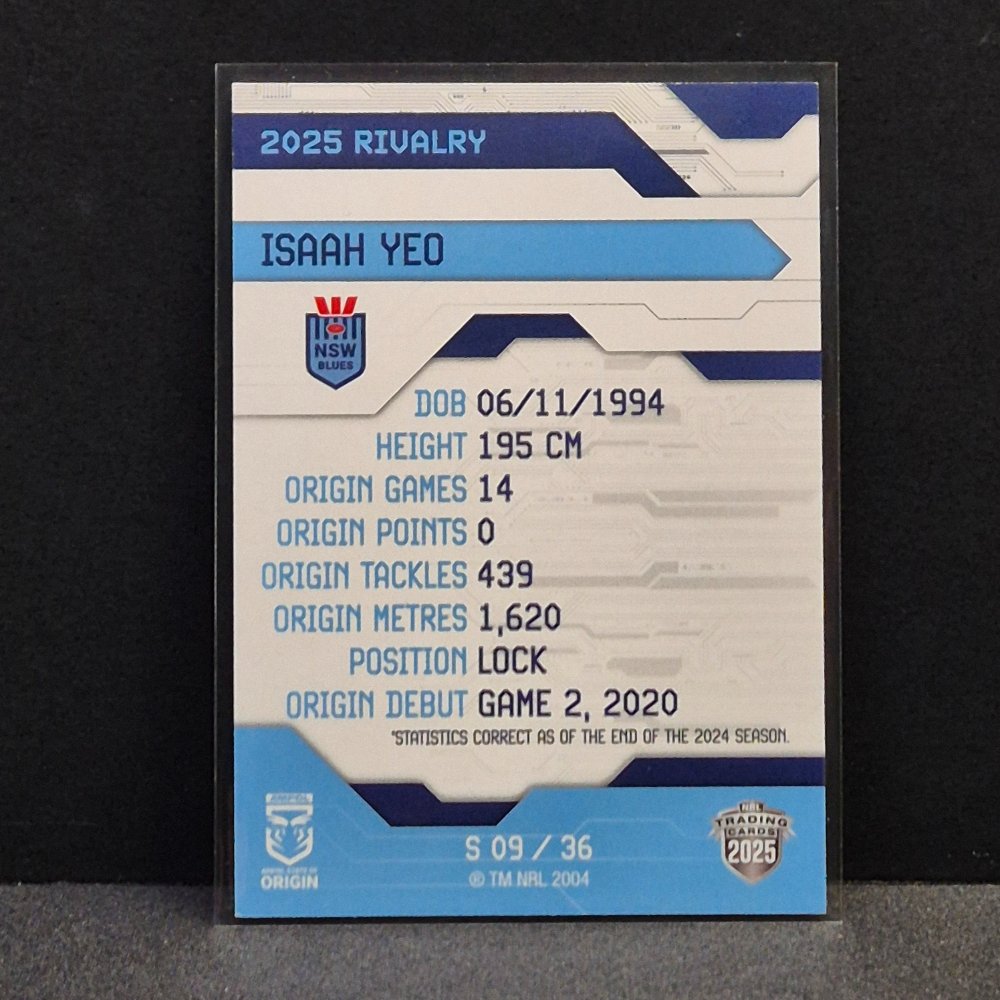2025 NRL Rivalry - Silver Special - S09 - Isaah Yeo