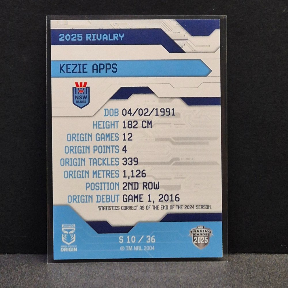 2025 NRL Rivalry - Silver Special - S10 - Kezie Apps