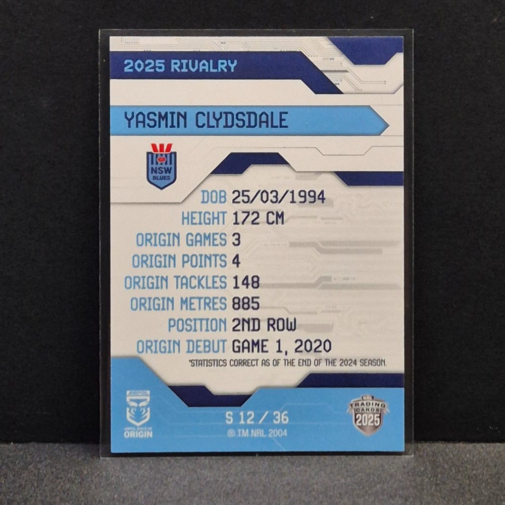 2025 NRL Rivalry - Silver Special - S12 - Yasmin Clydsdale