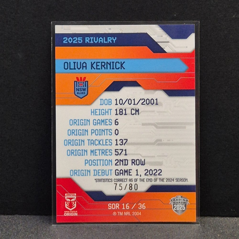 2025 NRL Rivalry - Orange Special - SOR16 - Olivia Kernick