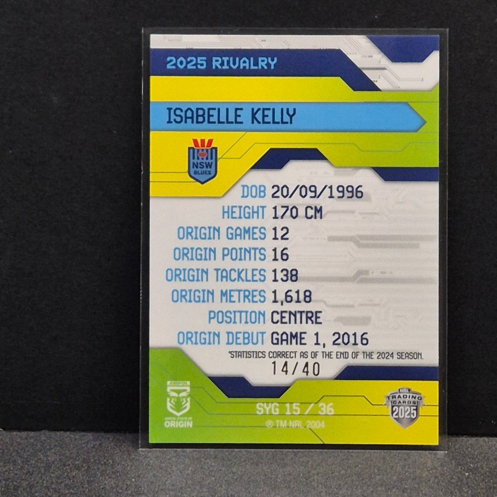 2025 NRL Rivalry - Yellow Special - SYG15 - Isabelle Kelly