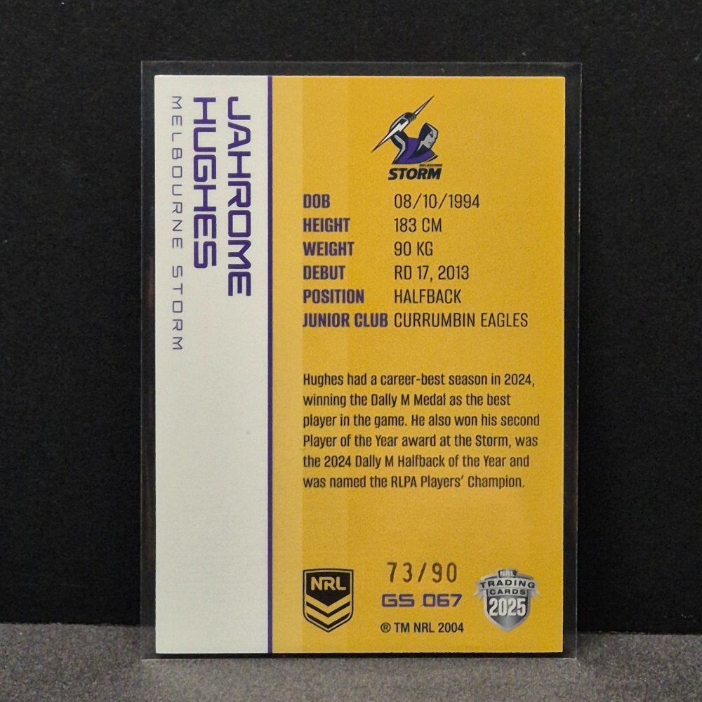 2025 NRL Traders - Gold Special - GS067 - Jahrome Hughes