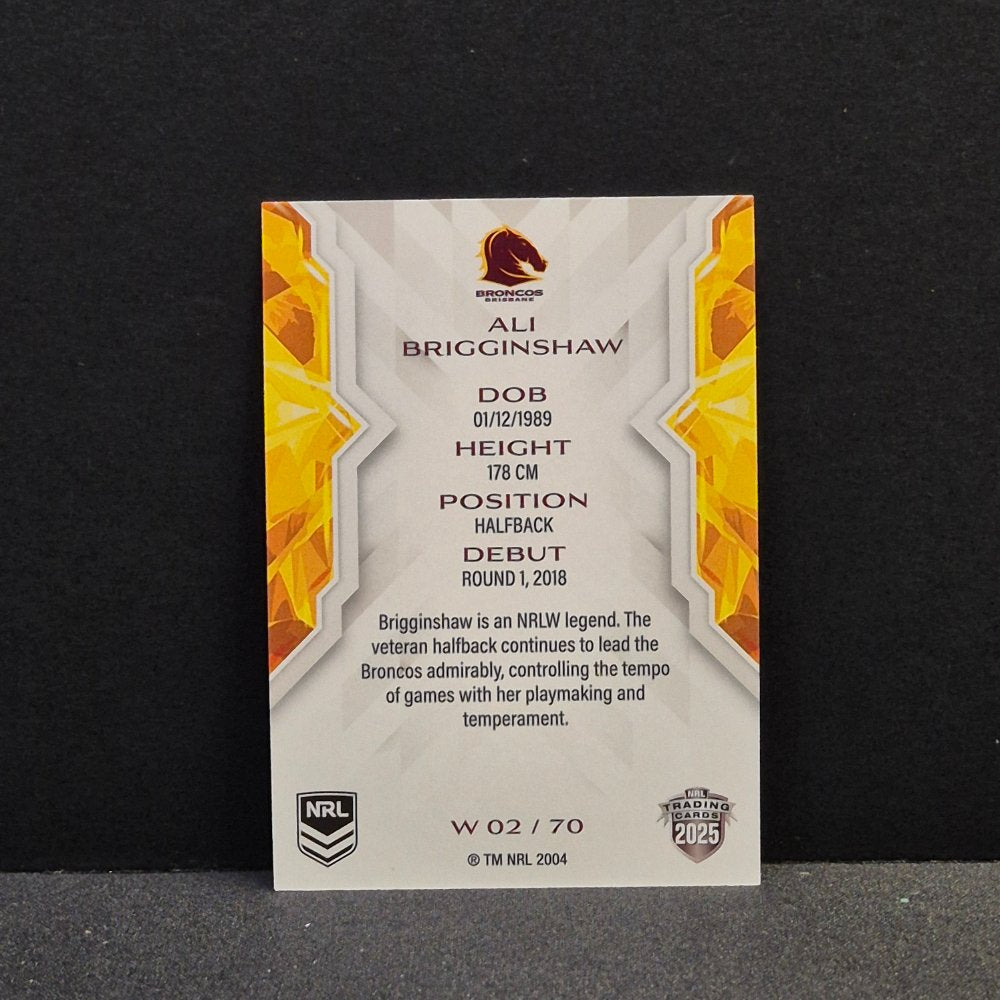 2025 NRL Traders - NRLW - W02 - Ali Brigginshaw