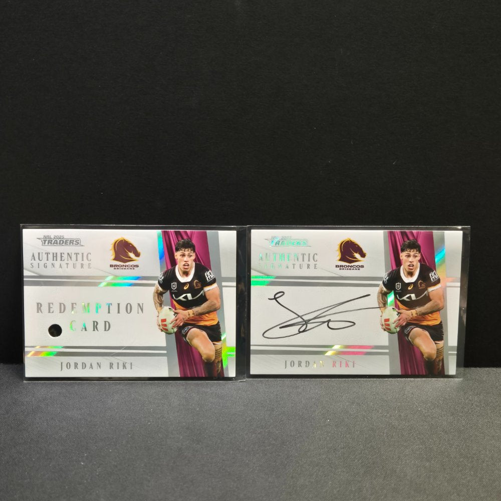 2025 NRL Traders - Authentic Signature White AW01/27 - Jordan Riki 065/146