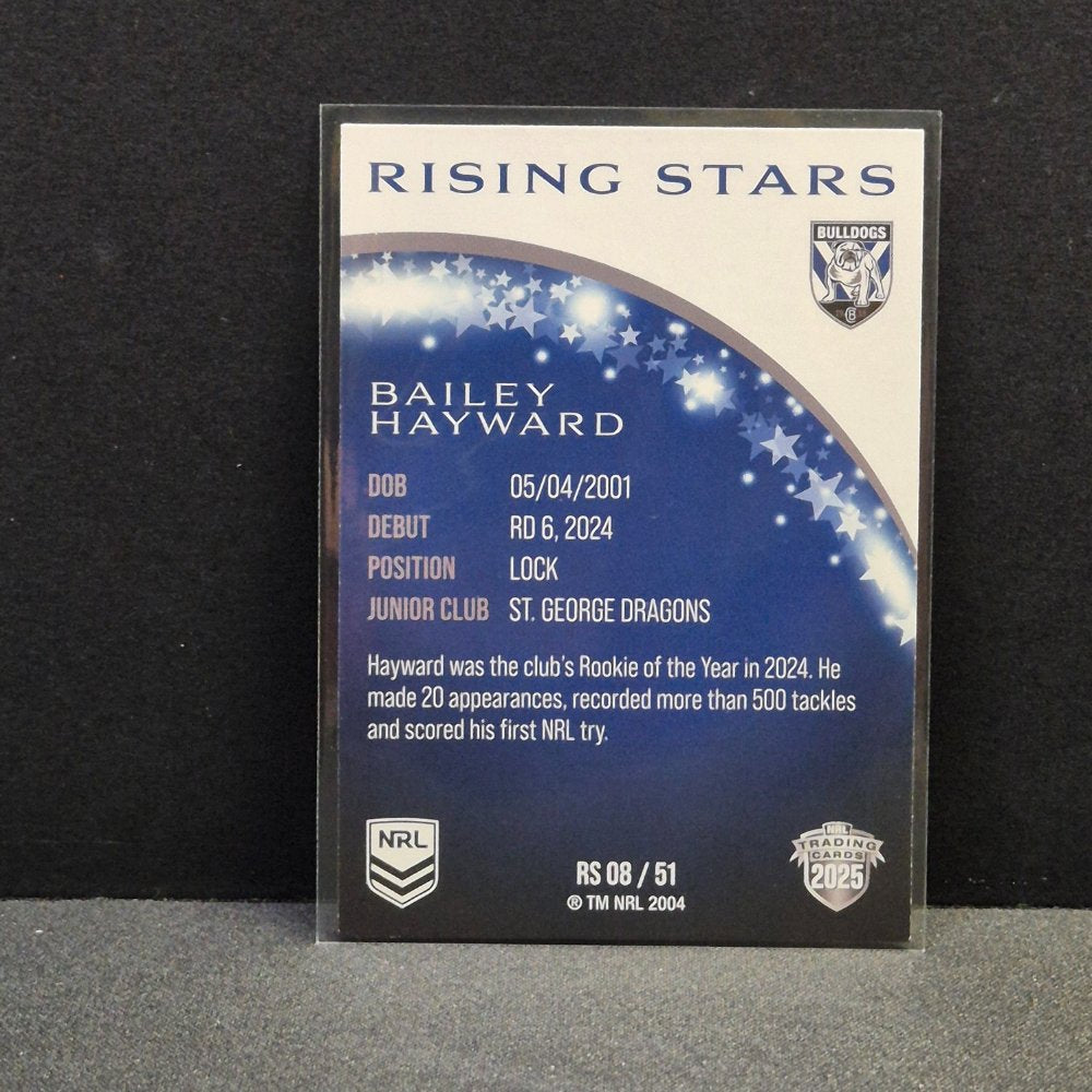 2025 NRL Traders - Rising Stars - RS08 - Bailey Hayward