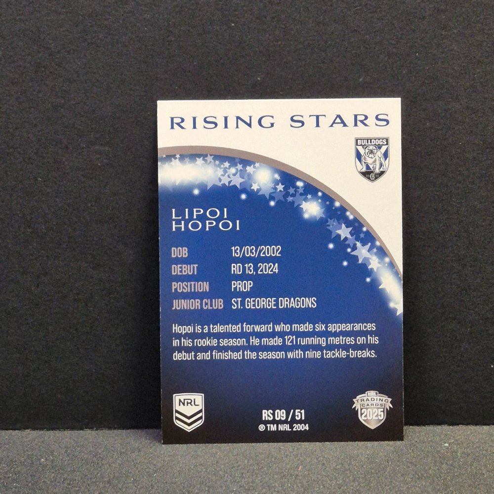 2025 NRL Traders - Rising Stars - RS09 - Lipoi Hopoi