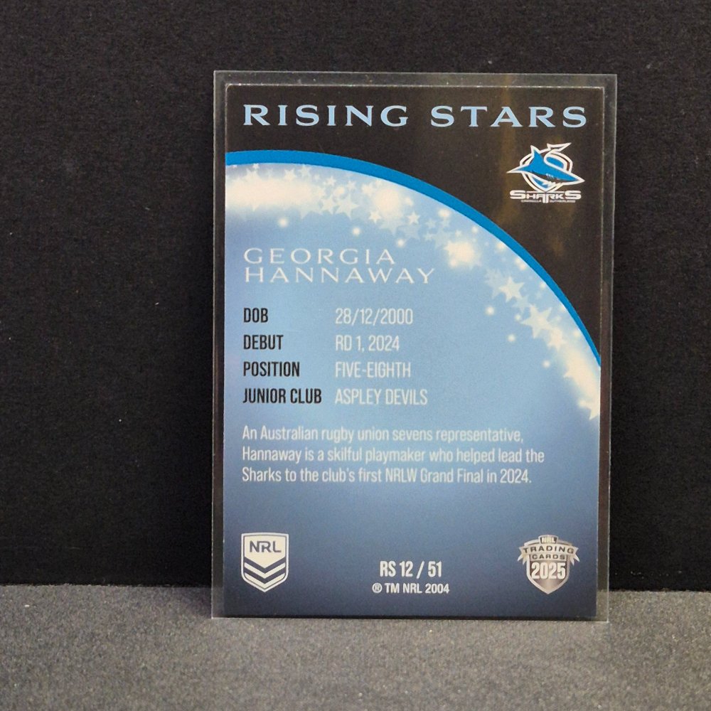 2025 NRL Traders - Rising Stars - RS12 - Georgia Hannaway