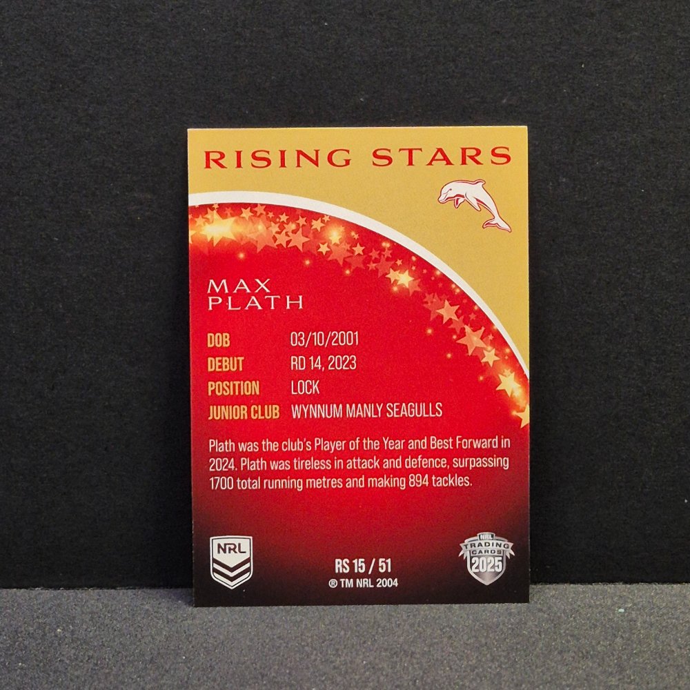 2025 NRL Traders - Rising Stars - RS15 - Max Plath