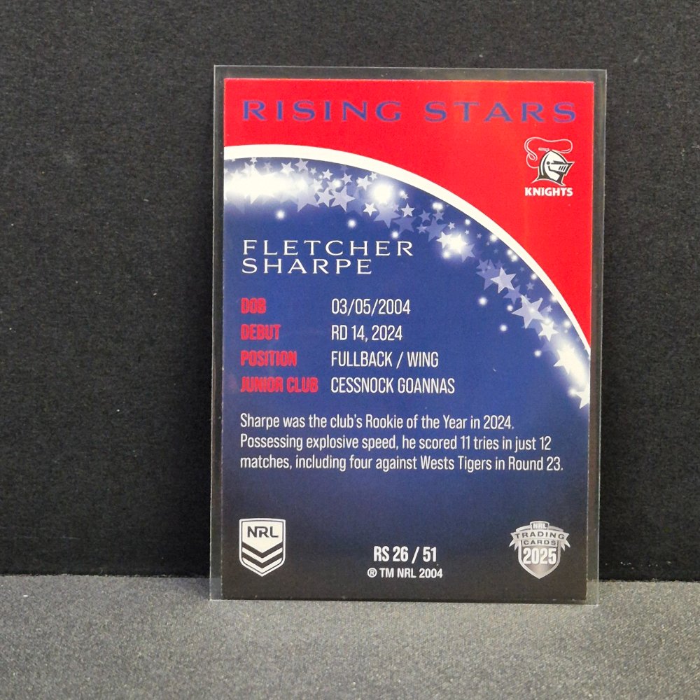 2025 NRL Traders - Rising Stars - RS26 - Fletcher Sharpe