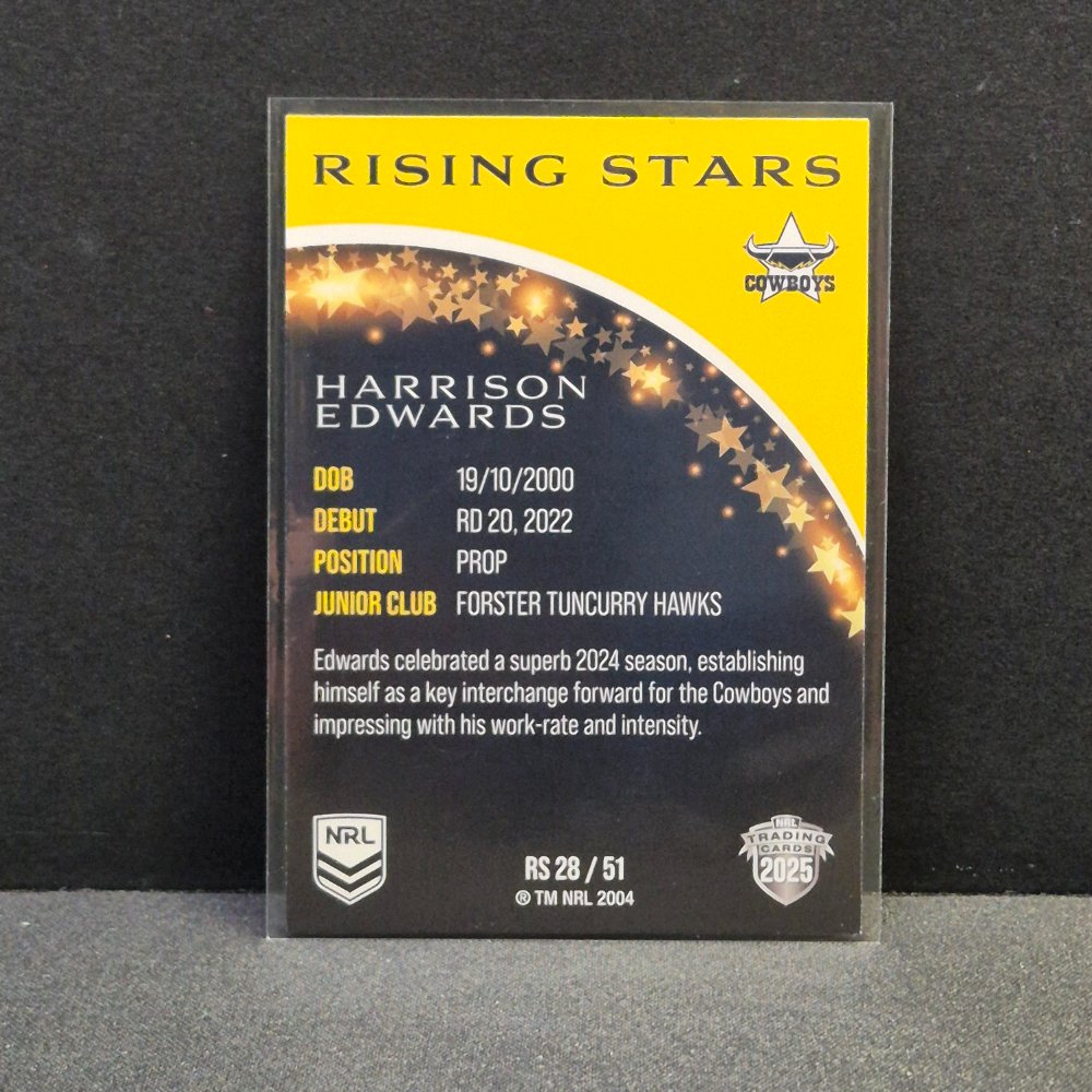 2025 NRL Traders - Rising Stars - RS28 - Harrison Edwards
