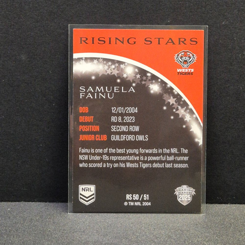 2025 NRL Traders - Rising Stars - RS50 - Samuela Fainu