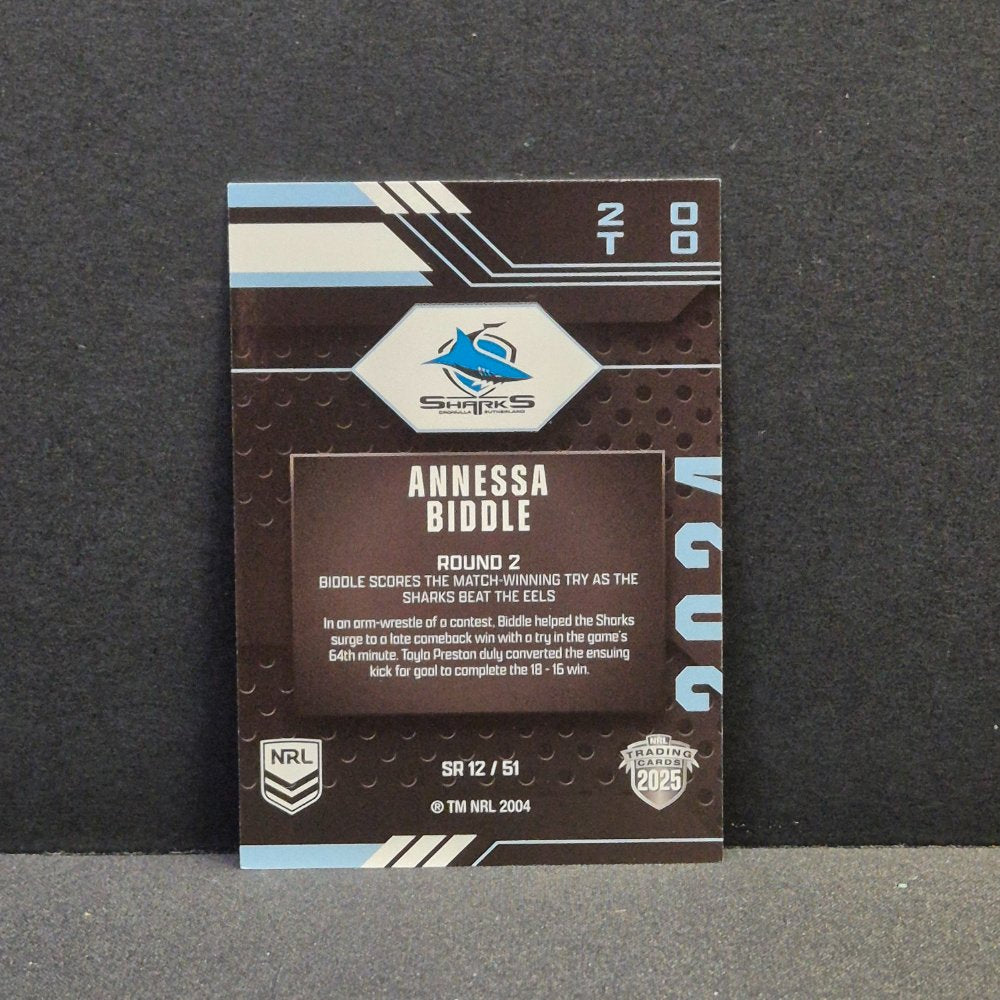 2025 NRL Traders - Season to Remember - SR12 - Annessa Biddle