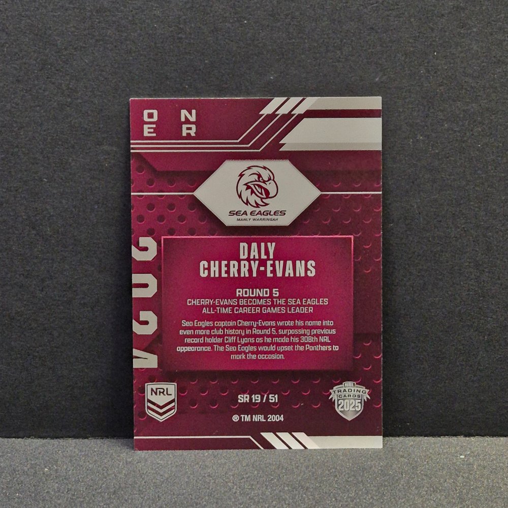 2025 NRL Traders - Season to Remember - SR19 - Daly Cherry-Evans