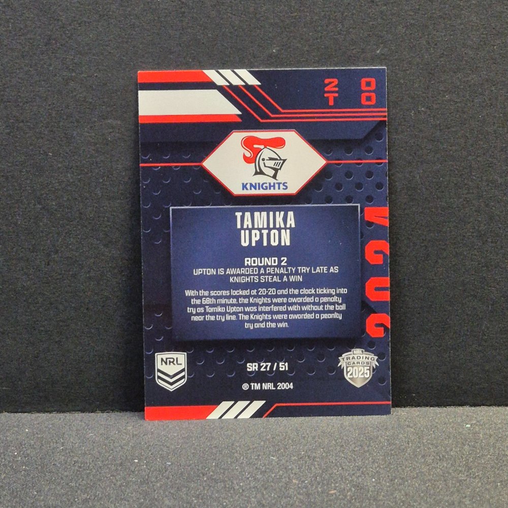 2025 NRL Traders - Season to Remember - SR27 - Tamika Upton