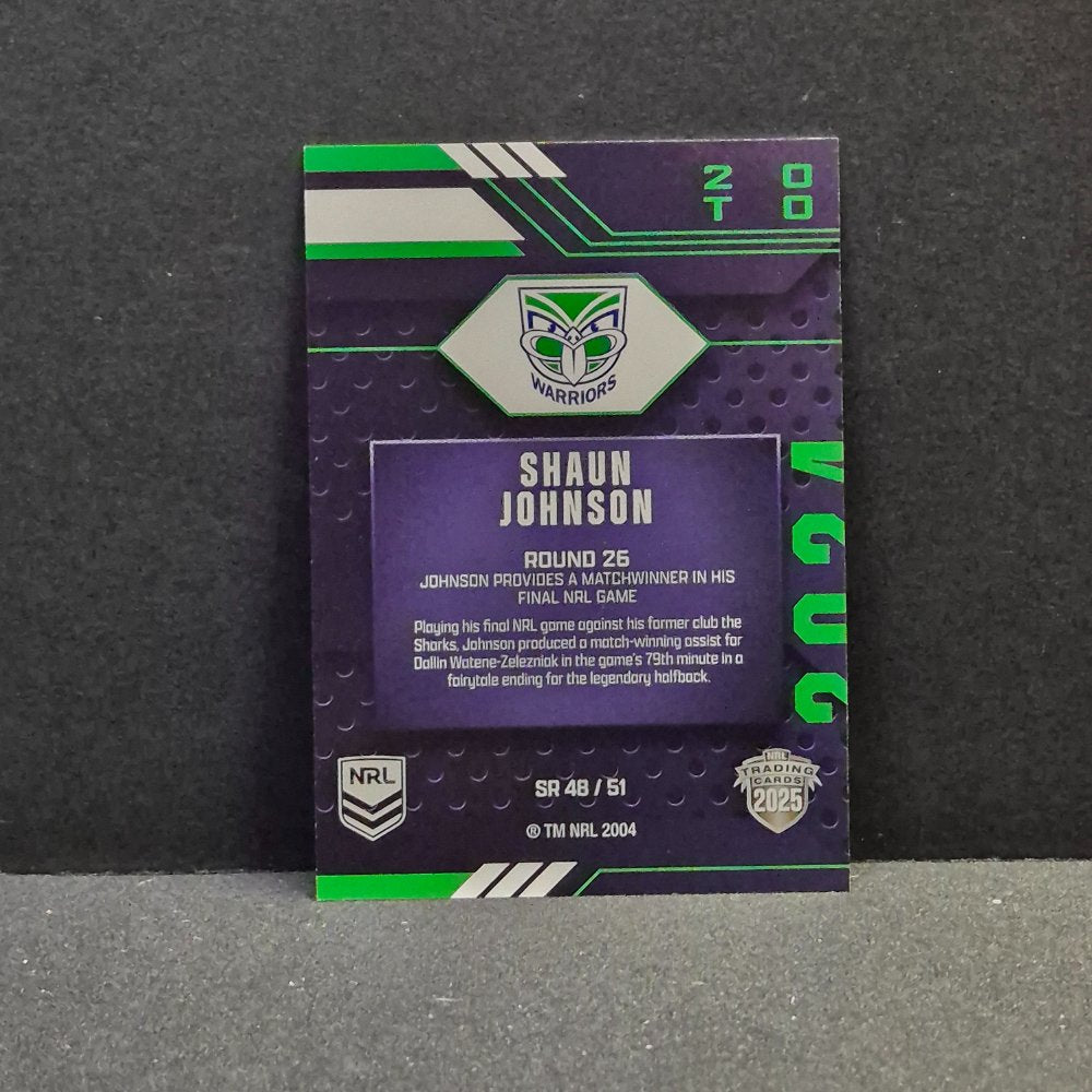 2025 NRL Traders - Season to Remember - SR48 - Shaun Johnson