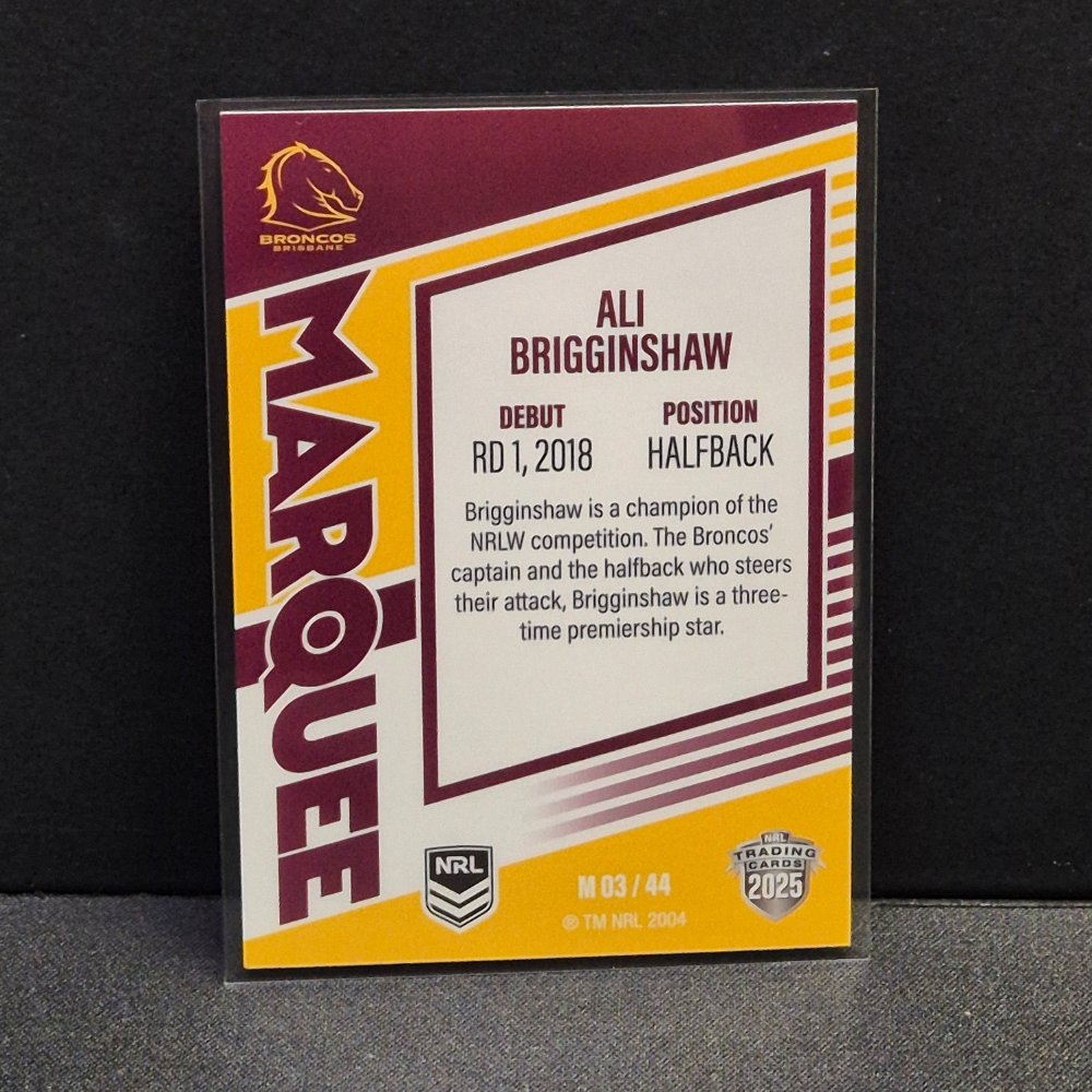 2025 NRL Traders Elite - Marquee - M03 - Ali Brigginshaw