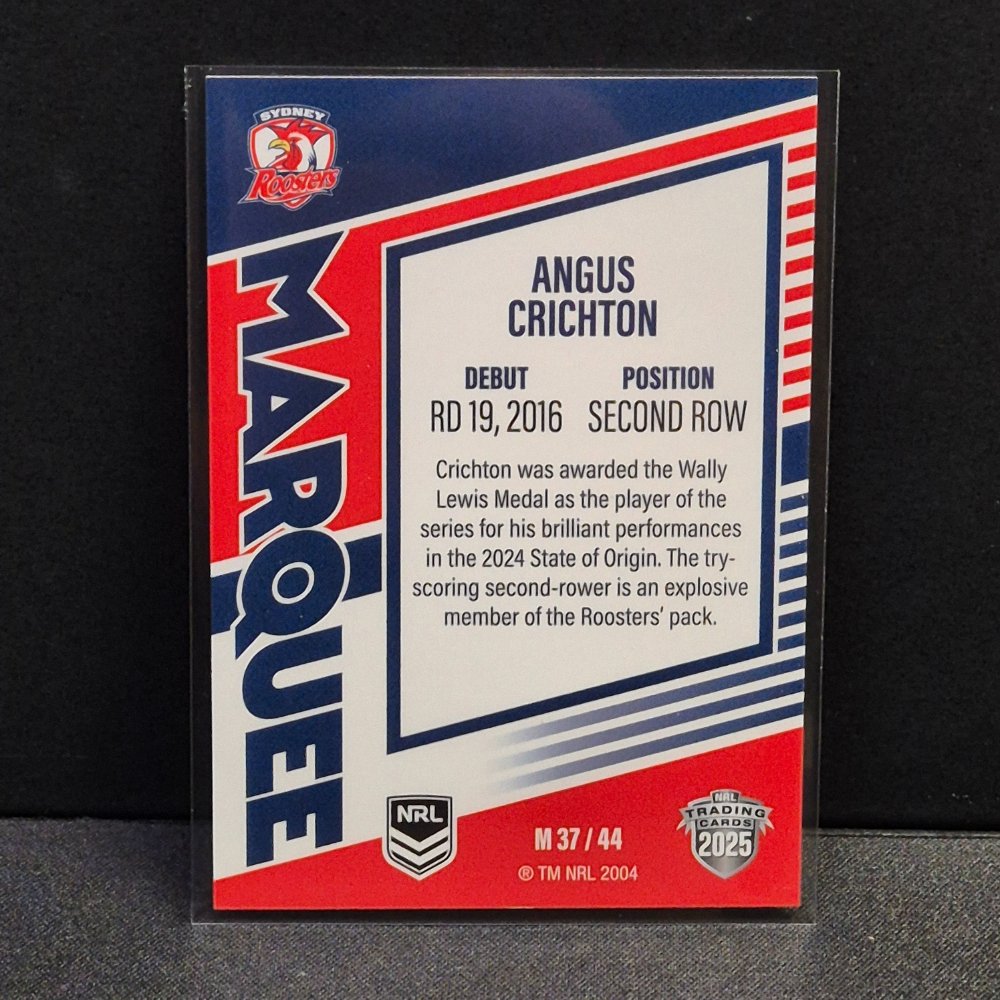 2025 NRL Traders Elite - Marquee - M37 - Angus Crichton