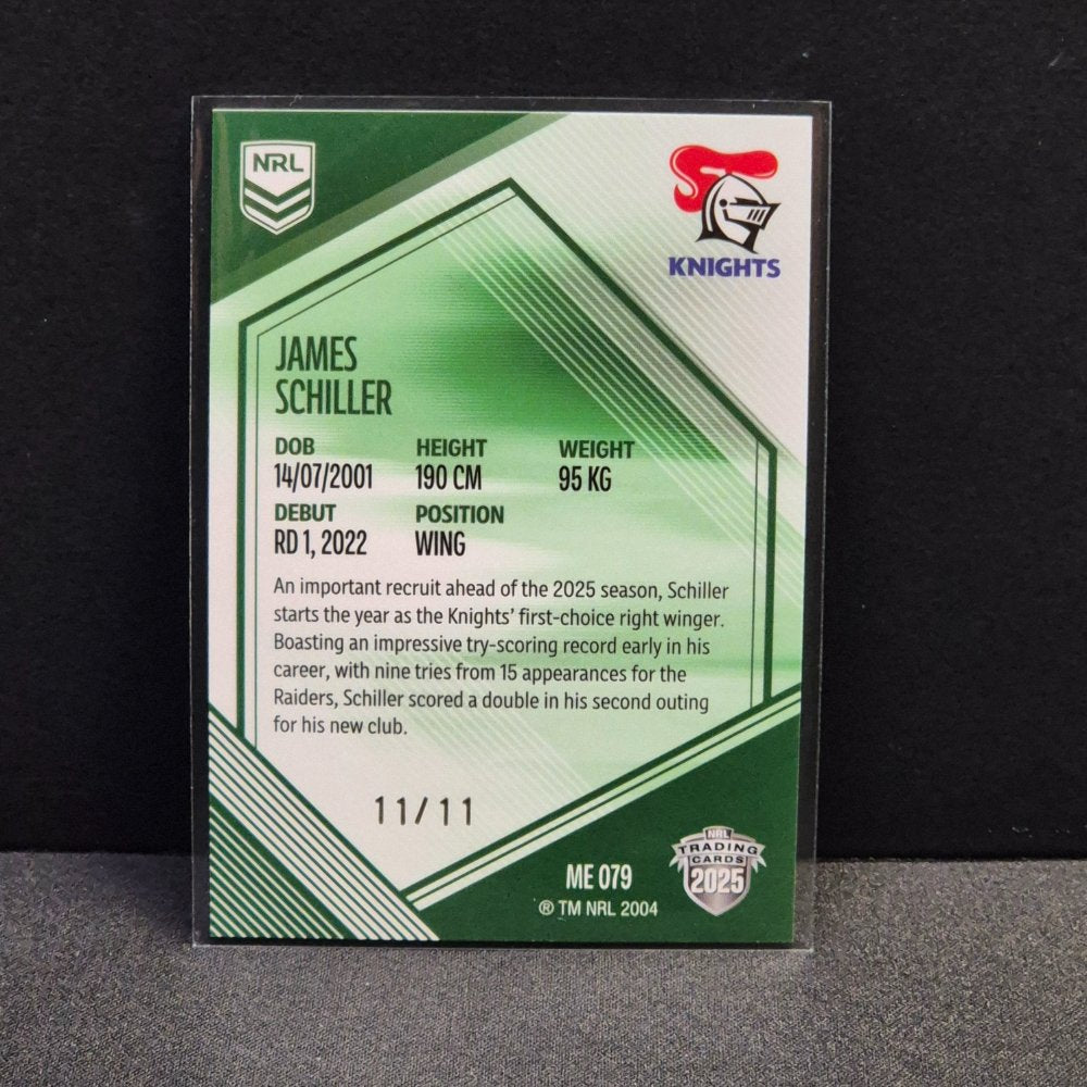 2025 NRL Traders Elite - Mojo Emerald - ME079 - James Schiller