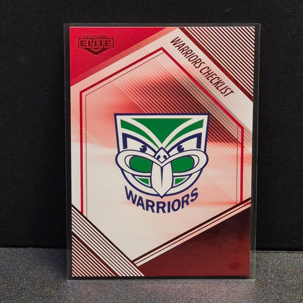 2025 NRL Traders Elite - Mojo Ruby - MR136 - Warriors Checklist