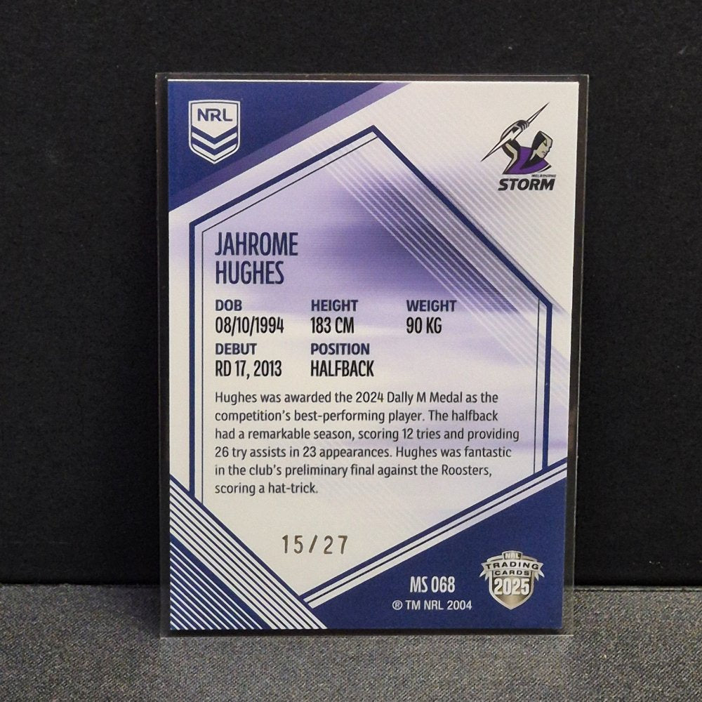 2025 NRL Traders Elite - Mojo Sapphire - MS068 - Jahrome Hughes