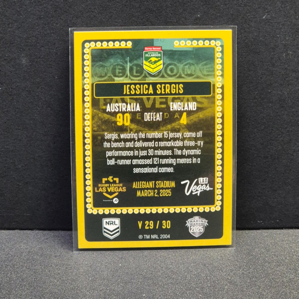 2025 NRL Traders Elite - Vegas Round - V29 - Jessica Sergis - Jillaroos