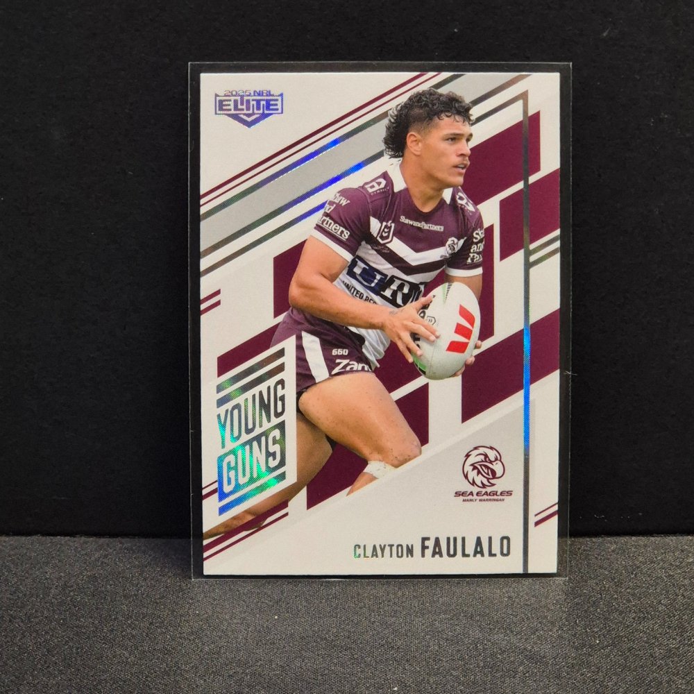 2025 NRL Traders Elite - Young Guns - YG14 - Clayton Faulalo
