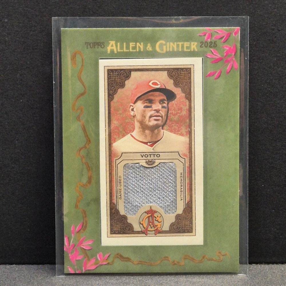 2025 Topps Baseball - Allen & Ginter - Mini Framed Relic - MFR-JVO - Joey Votto
