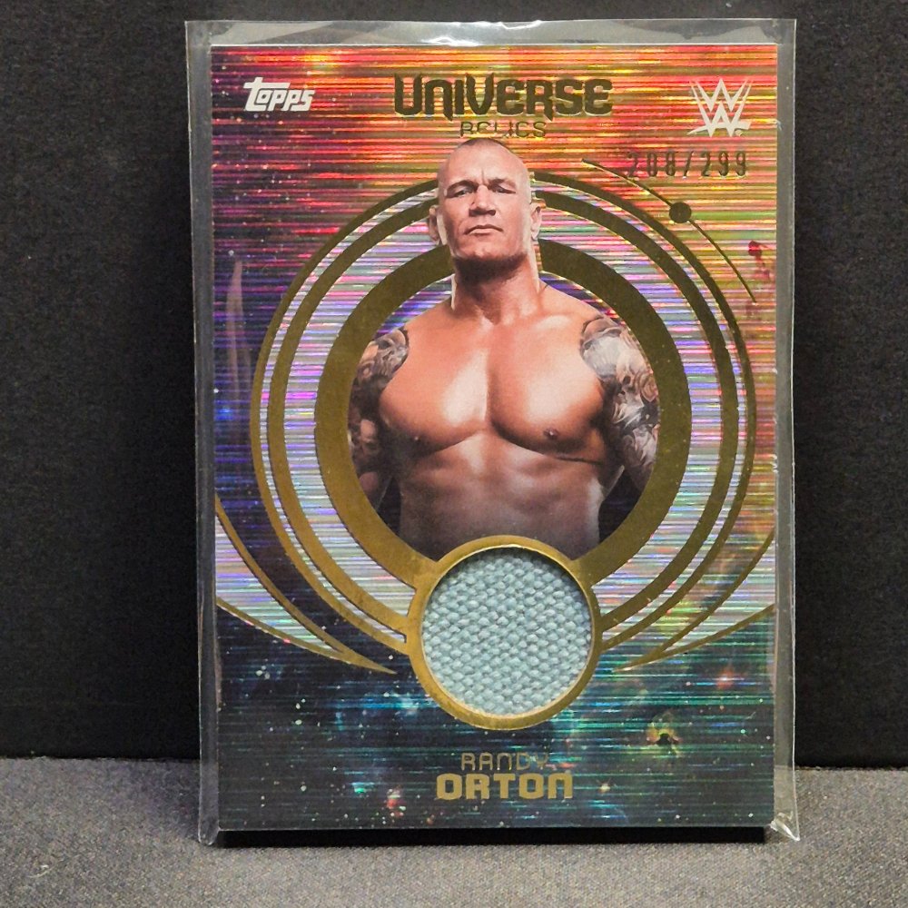 2025 Topps WWE Universe Relics Patch Randy Orton 208/299 UNR-ROR
