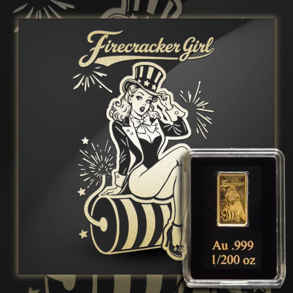 2026 Liberia $20 Firecracker Girl 1/200oz Fine Gold Proof Coin