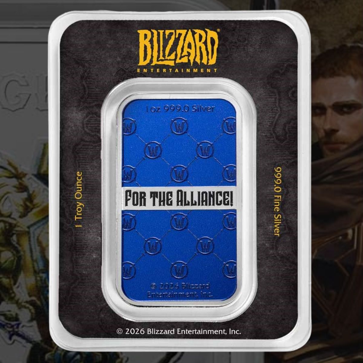 2026 World of Warcraft – Alliance 1oz Silver Bar (PAMP Group)