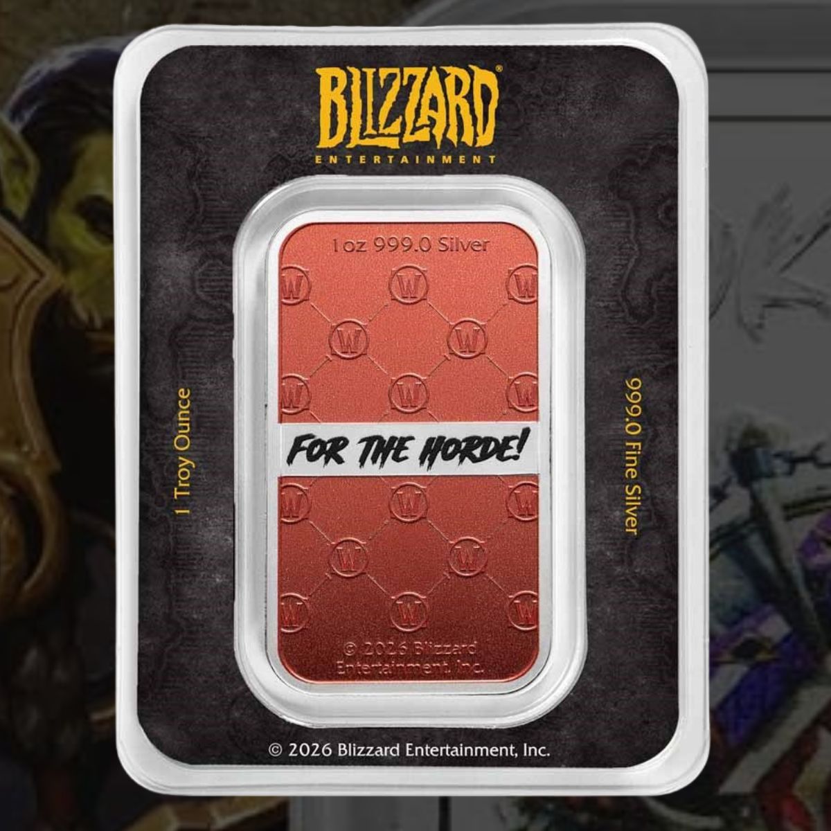 2026 World of Warcraft – Horde 1oz Silver Bar (PAMP Group)